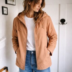 🤩SOLD Vintage London Fog Hooded Zip Jacket | Tan/Copper jacket